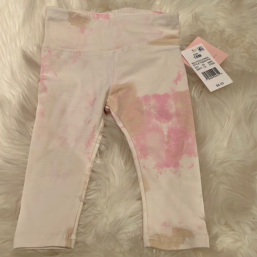 Baby girl size 18 months leggings new with tags never worn